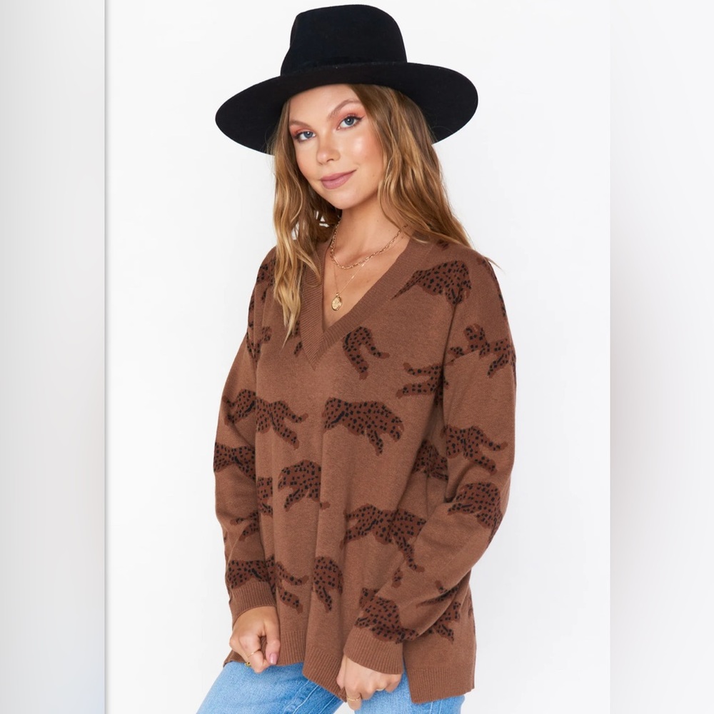 COPY - Show Me Your Mumu Cheetah Gilligan Sweater - Picture 2 of 2